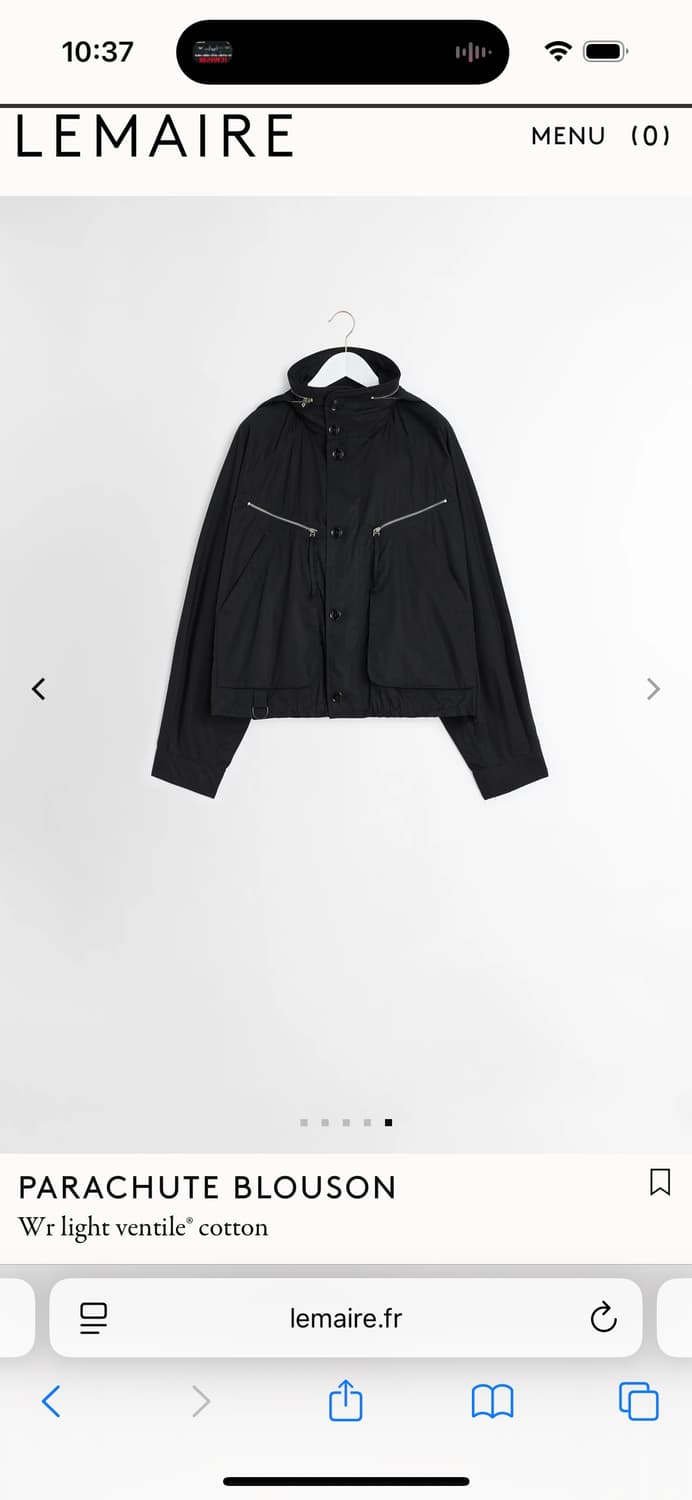 르메르 파라슈트 블루종 상품이미지5