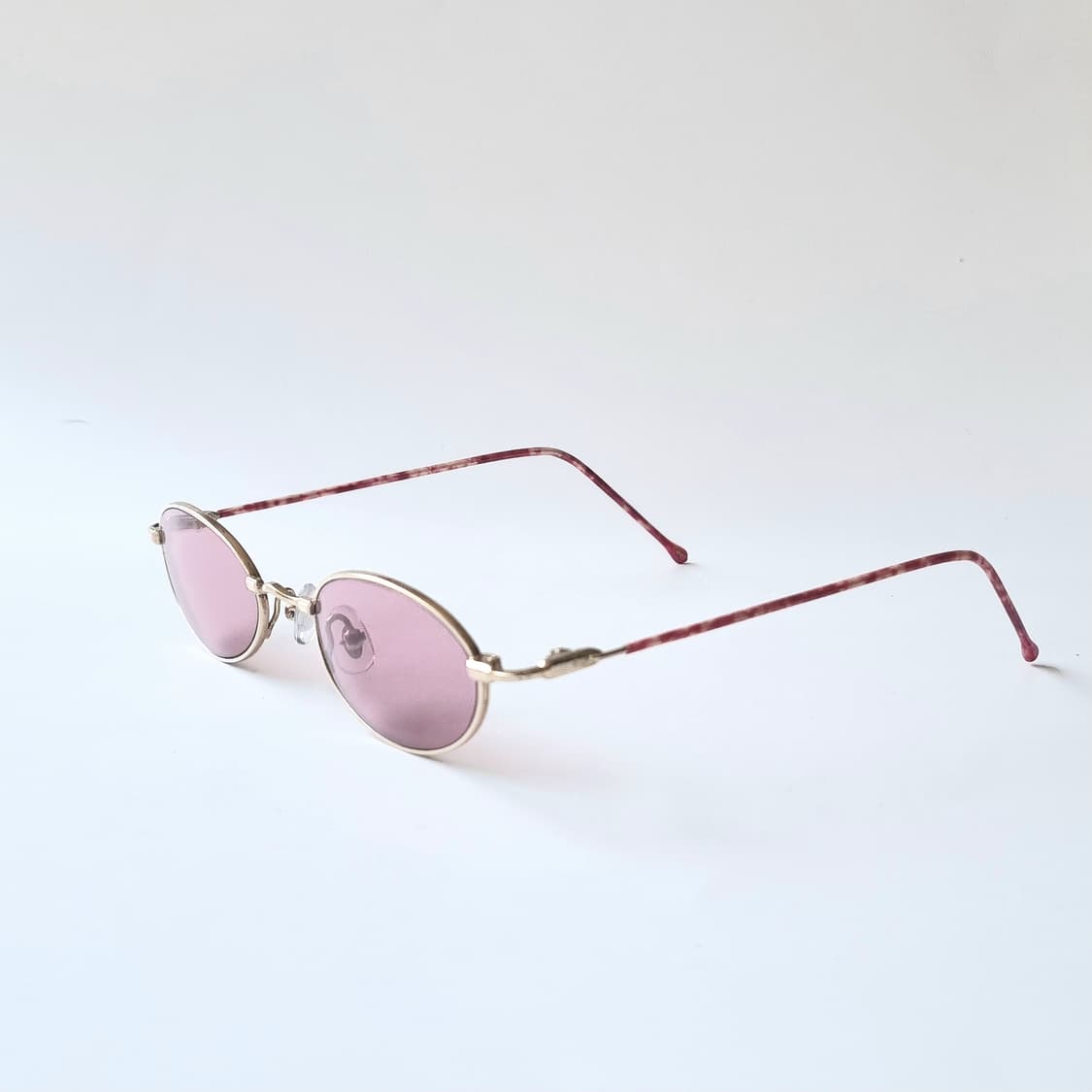 데드스탁 긱시크 빈티지 핑크 틴트 오벌 선글라스 718 상품이미지3