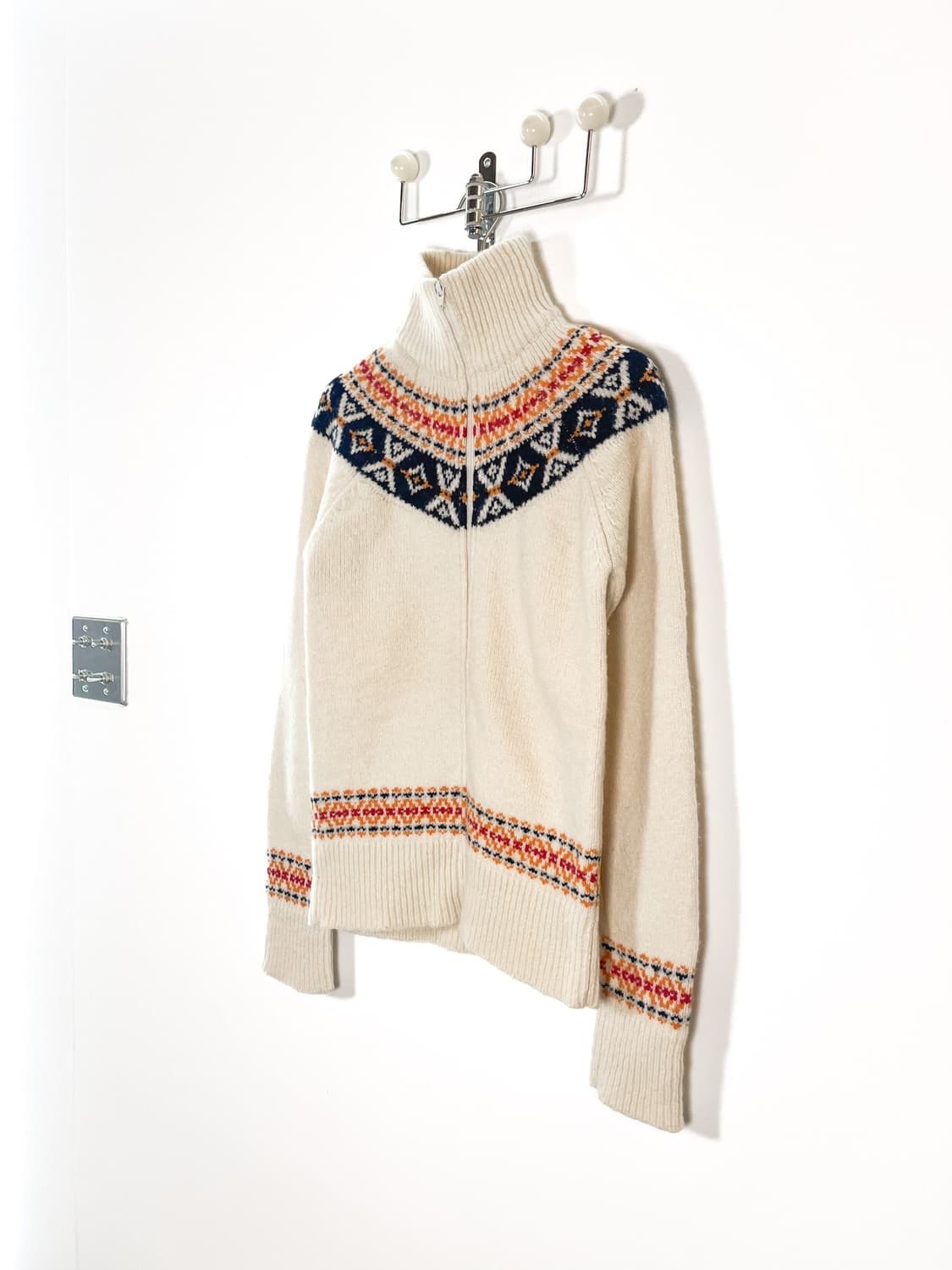 빈티지 노르딕 스웨터 니트 집업 상품이미지2