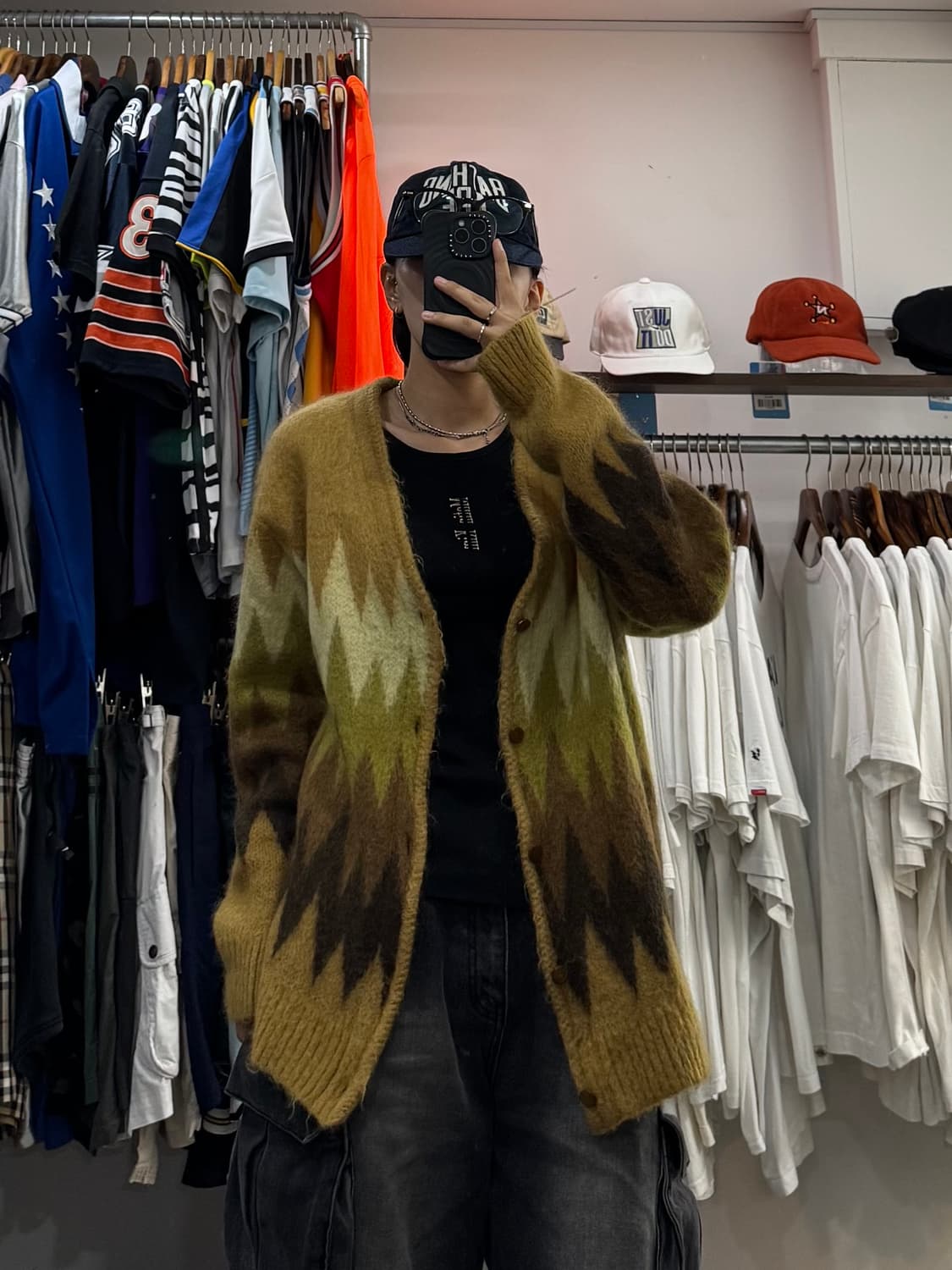 22FW 니들스 지그재그 모헤어 가디건 상품이미지4