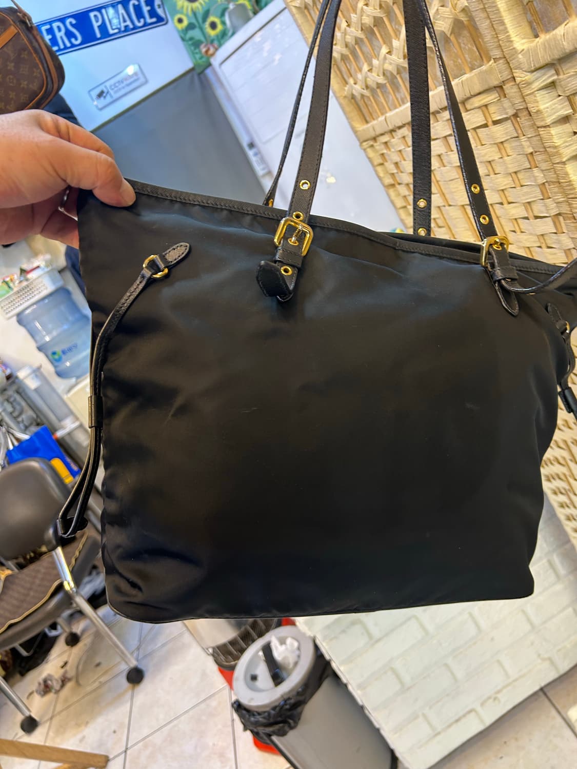 정품 프라다 테수토 사피아노 쇼퍼 숄더백 팝니다 상품이미지4