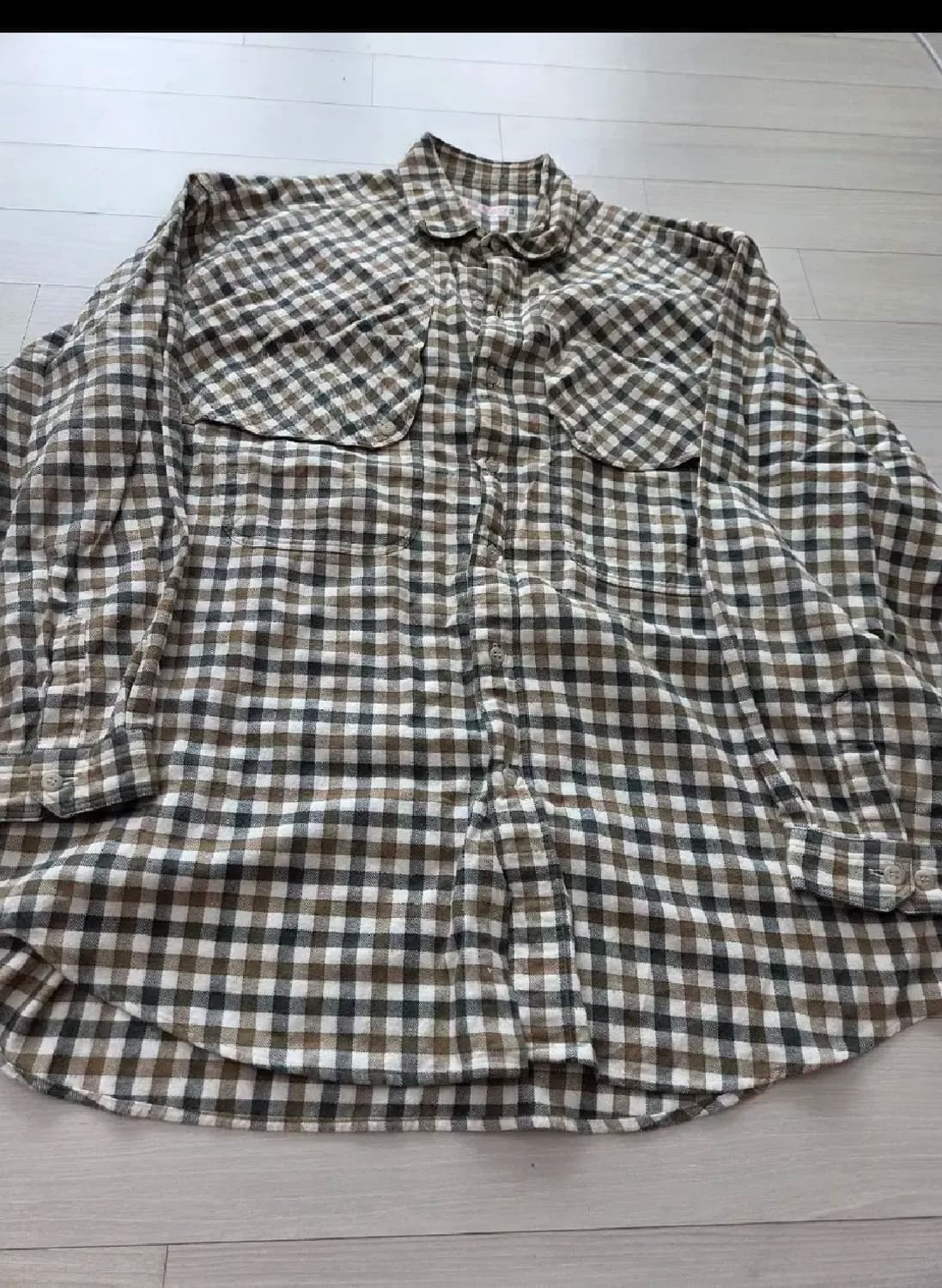 로에베 빈티지  마드라스 체크 셔츠 상품이미지1