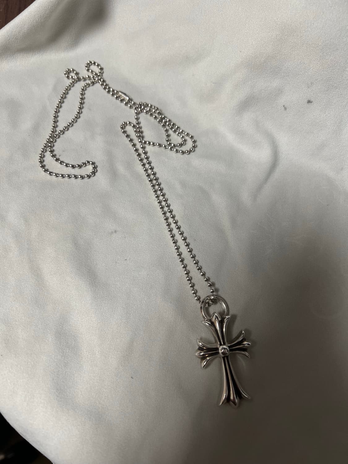 (사진추가)크롬하츠 크로스 펜던트 목걸이(정품 볼체인 포함) 상품이미지6