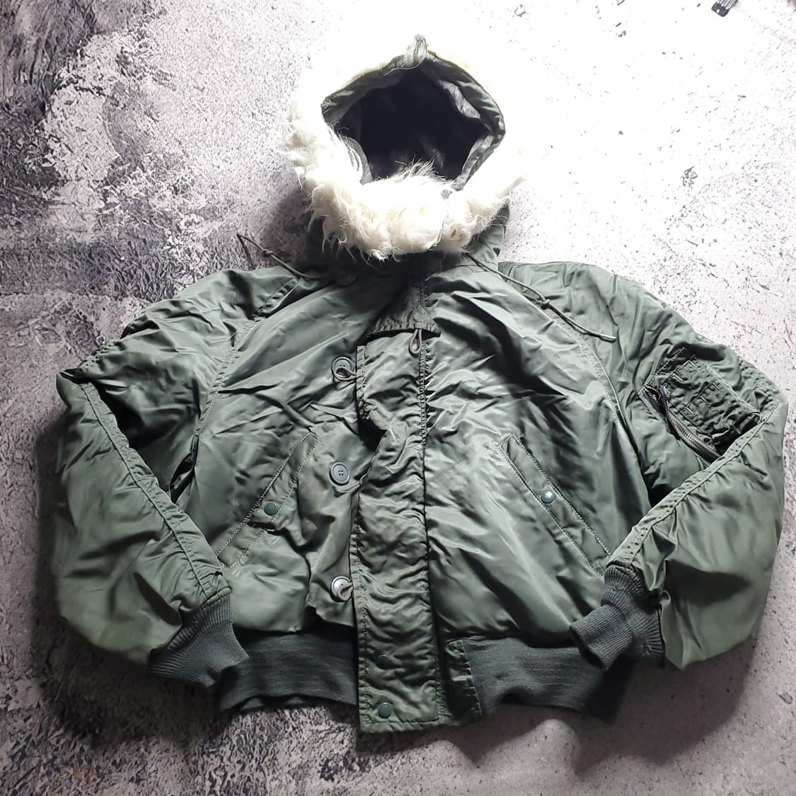 80s 알파 인더스트리 N-2B 헤비 플라이트 자켓 상품이미지1