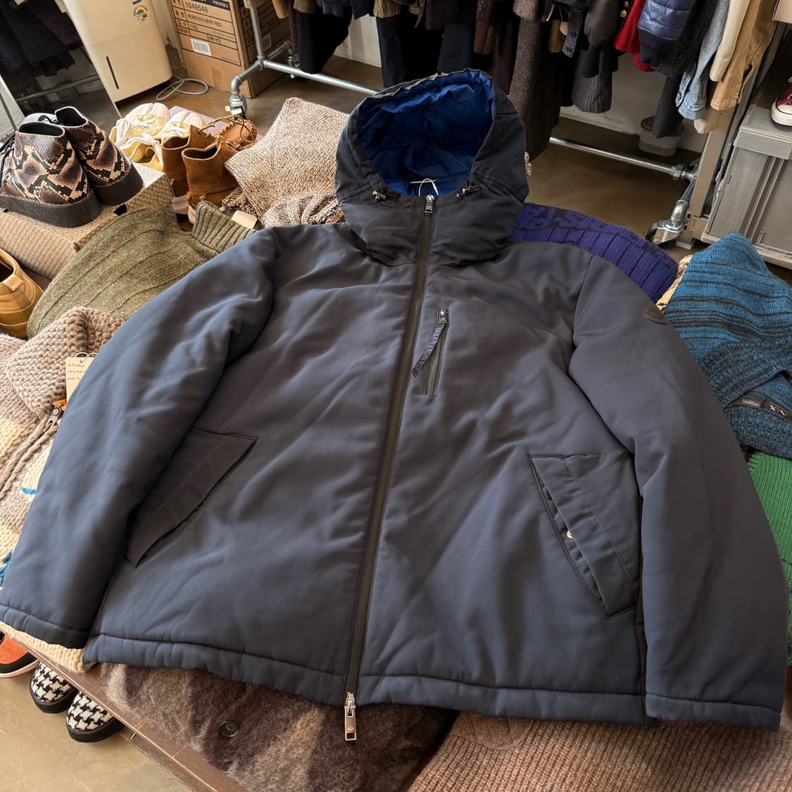 아르마니 익스체인지 후드 패딩 자켓 L XL 상품이미지1