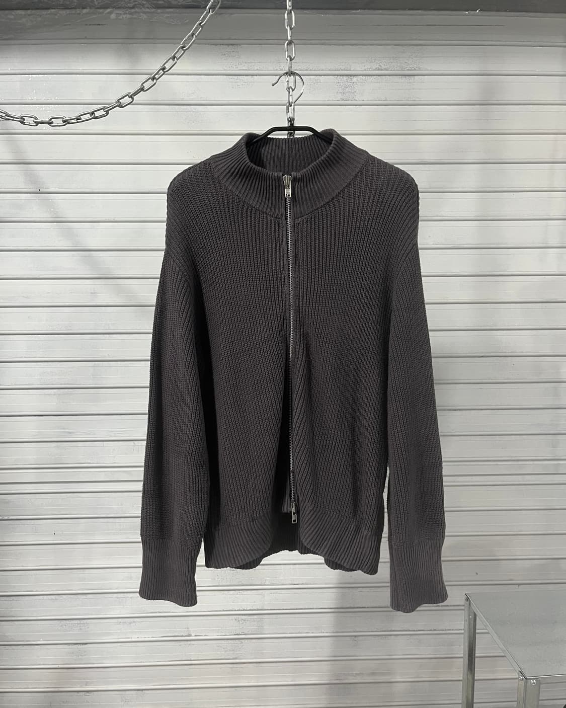 vtg knit zip up (2way zip) 상품이미지5