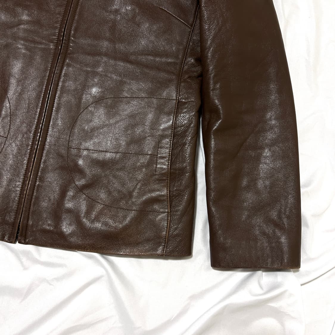 빈티지 브라운 양가죽 자켓 상품이미지2