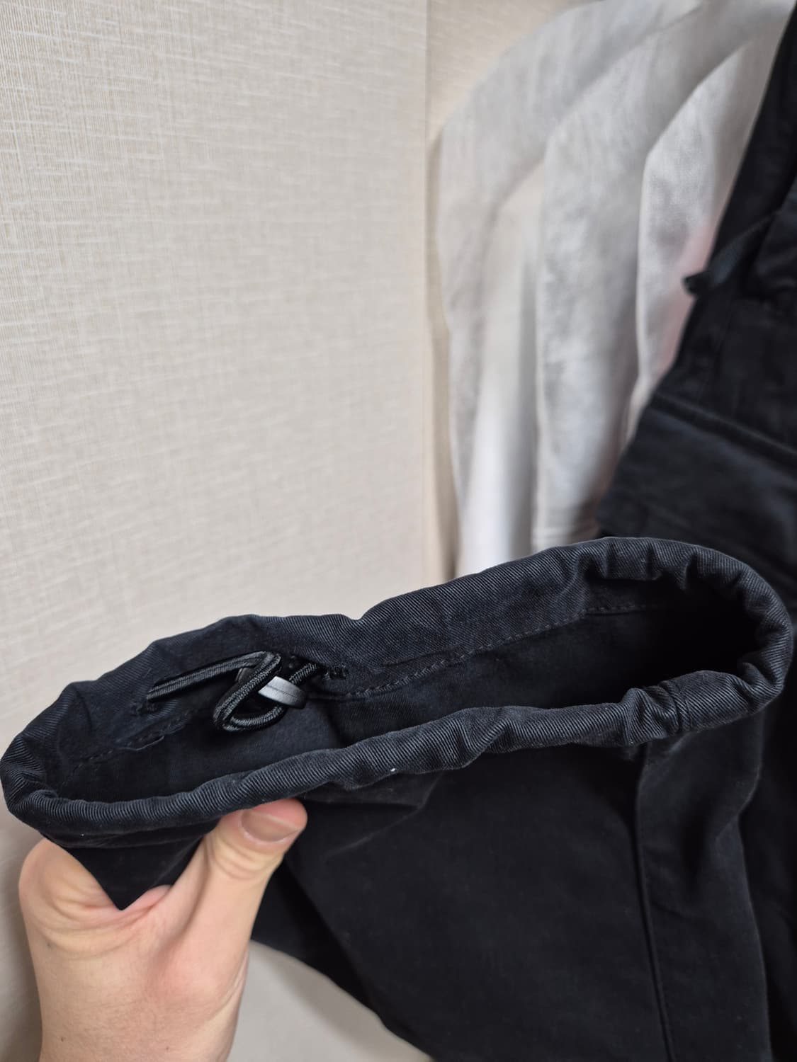 한글택 새상품급 스톤아일랜드 투포켓 카고바지 30 블랙 상품이미지4