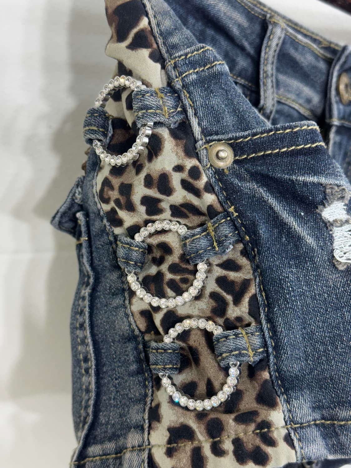 무채색 갸루 레오파드 오링 코르셋 코디세트  상품이미지10