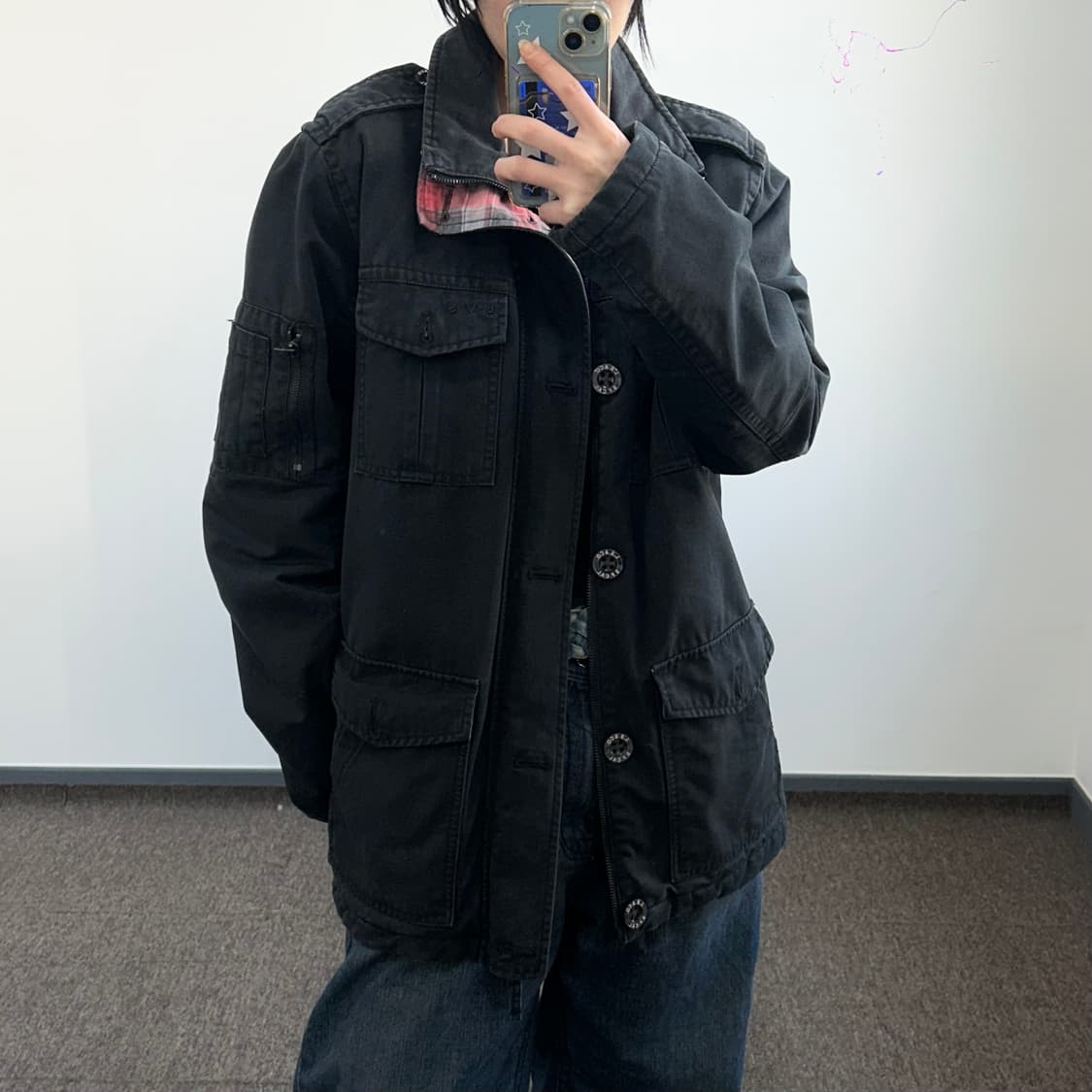 Levis 리바이스 블랙 워크 패딩 점퍼 상품이미지1