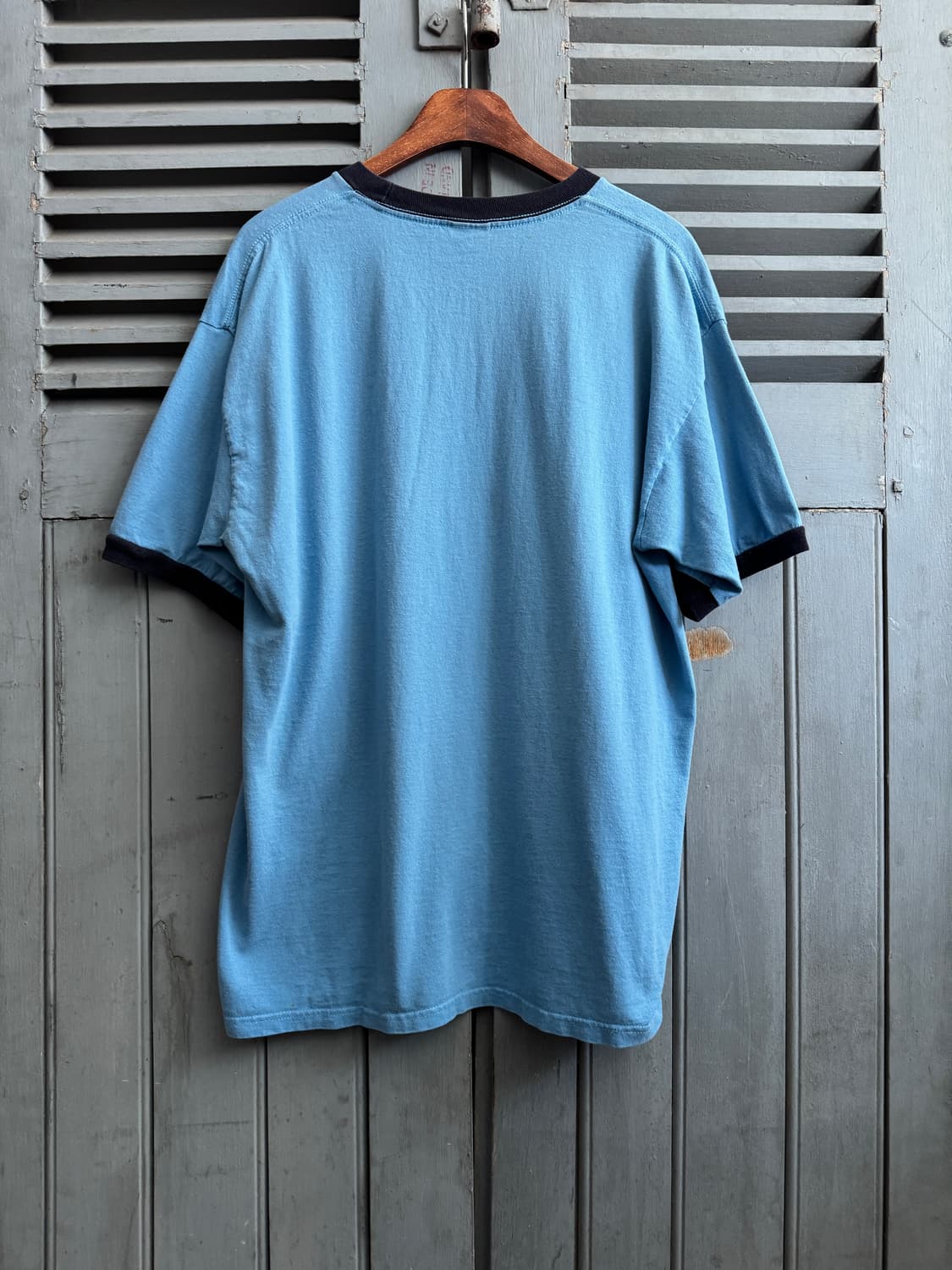[XL]90's USA 빈티지 파스텔그린 링거 티셔츠 상품이미지6