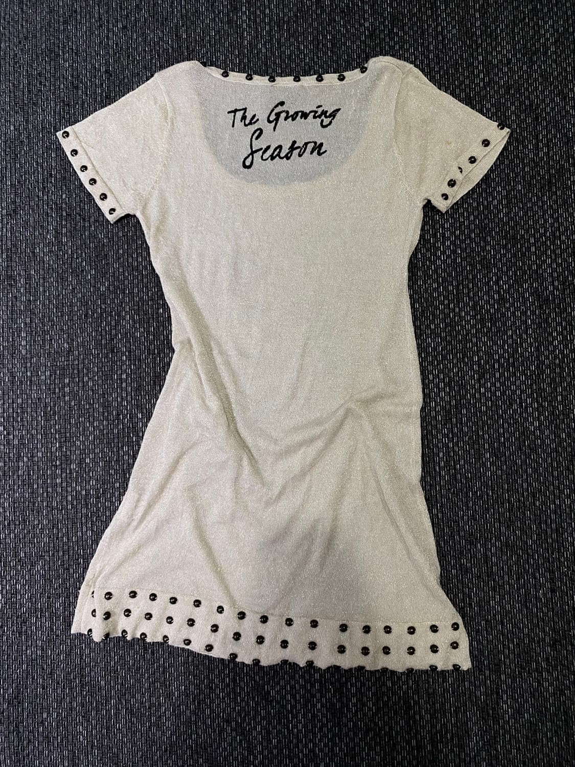 [ZELOS] Skull Print Stud Detail Tee 펑크 상품이미지5
