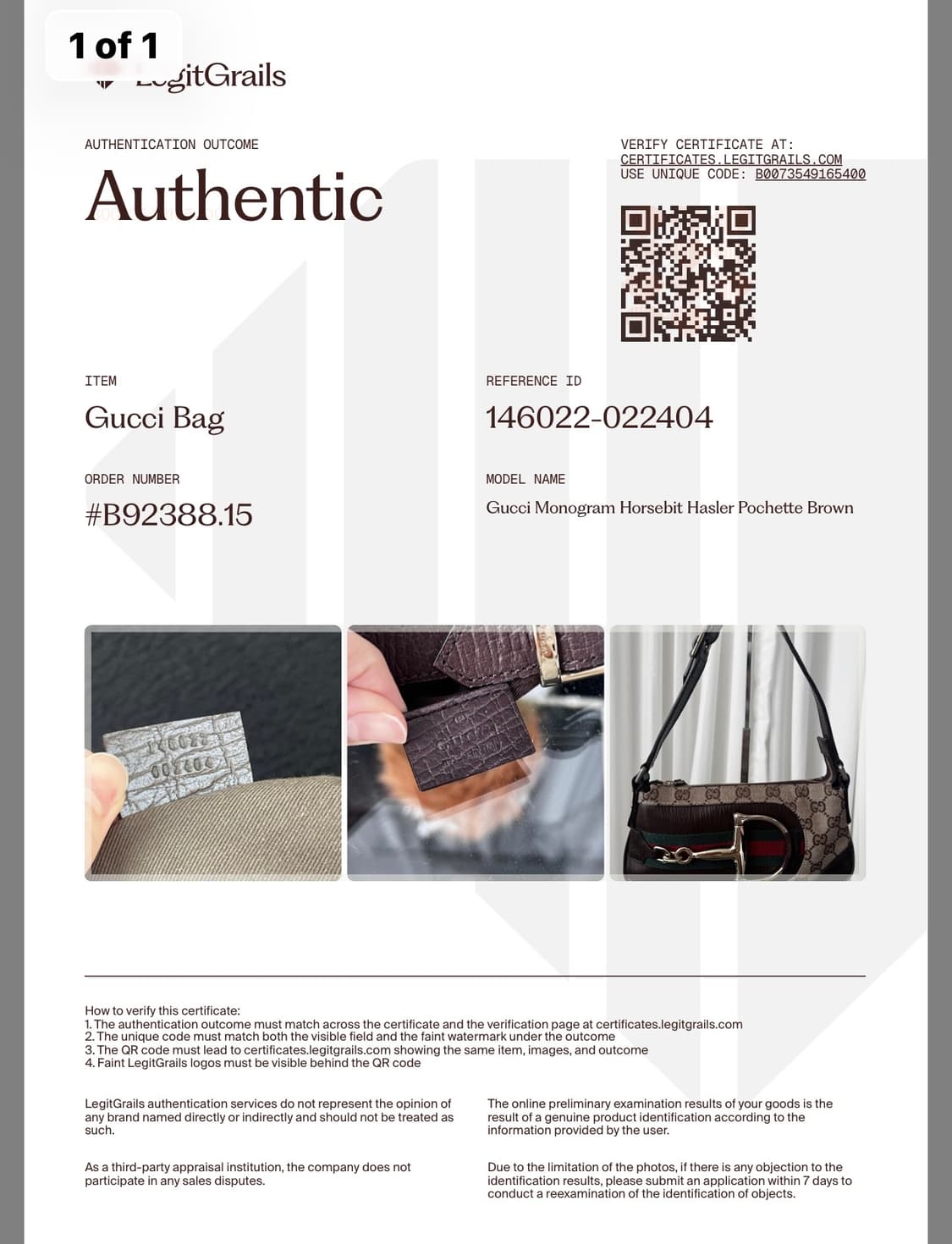 구찌 홀스빗 하슬러 숄더백 상품이미지10