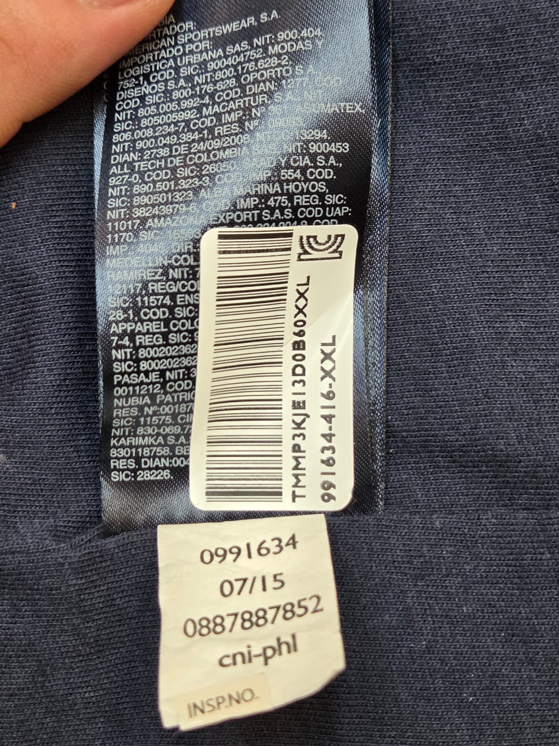 타미힐피거 네이비 퀼팅 조끼 XXL 사이즈입니다. 셔츠나 티셔츠 위에 레 상품이미지4