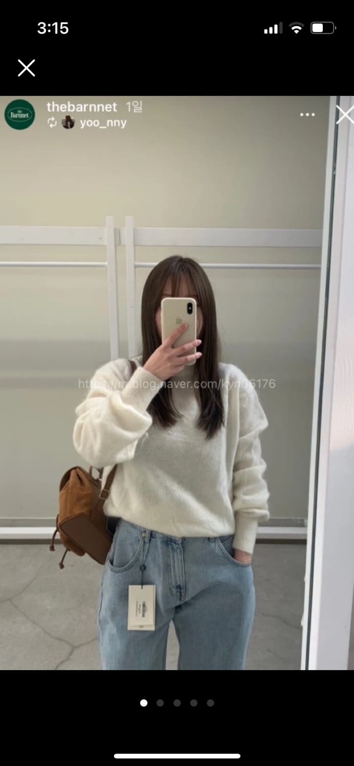 더바넷 플러피 모헤어 니트 스웨터 상품이미지1