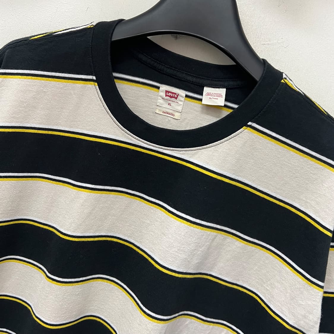 리바이스 오버사이즈 스트라이프 반팔티 XL 상품이미지3