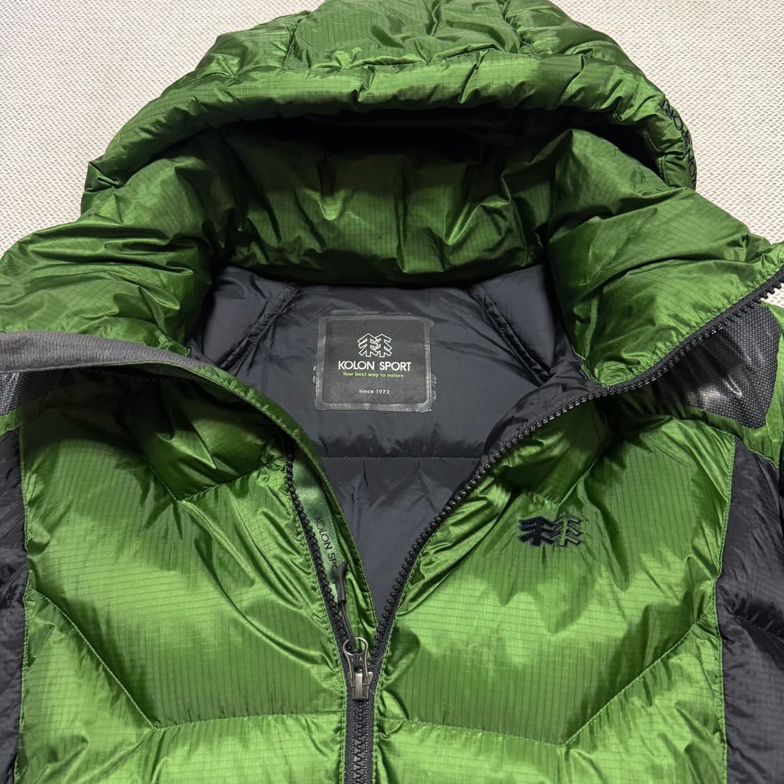 코오롱스포츠 800필 윈드스토퍼 구스다운 패딩 상품이미지5