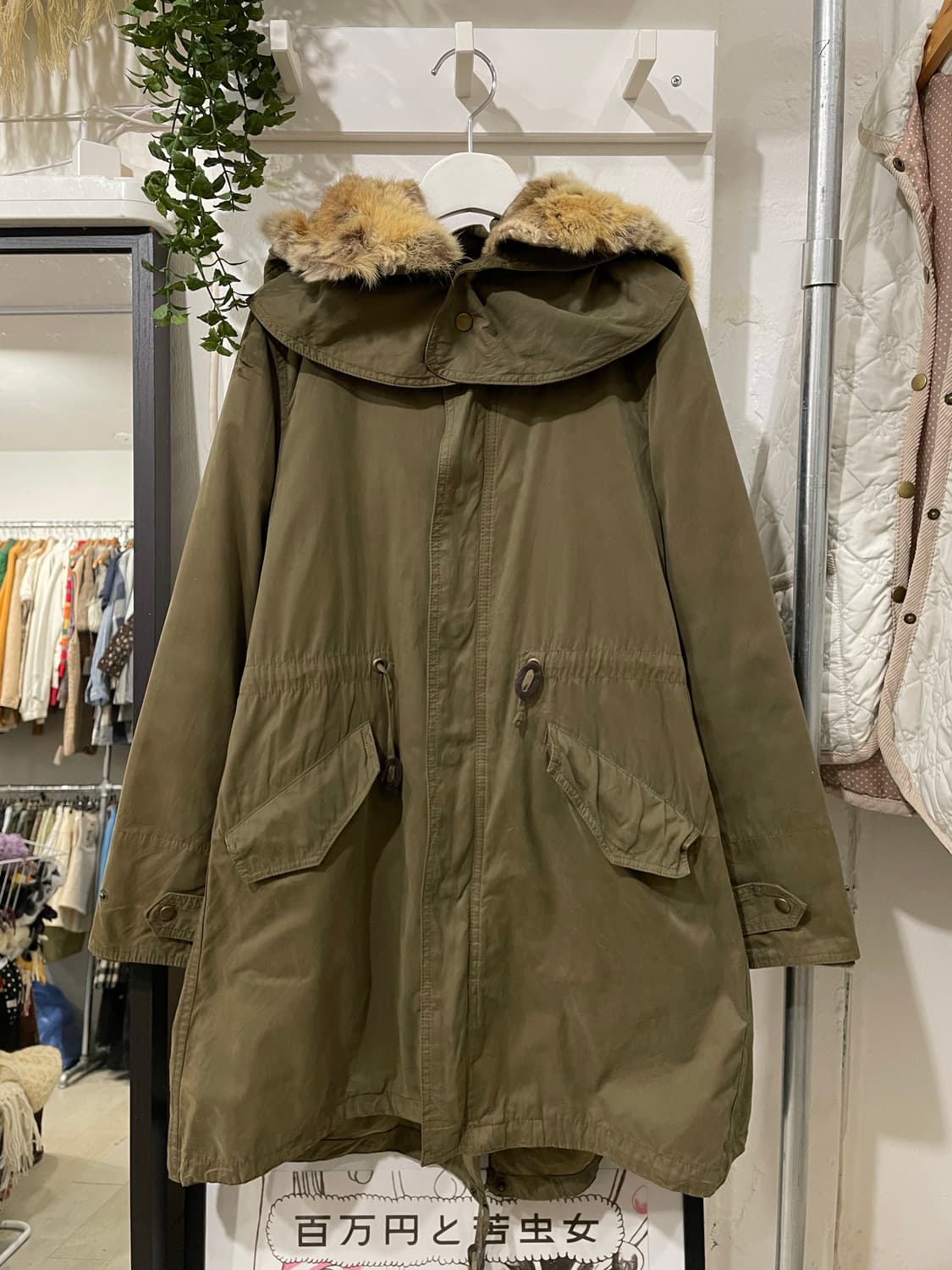Sherpa-Lined Fur Hood Parka 상품이미지6