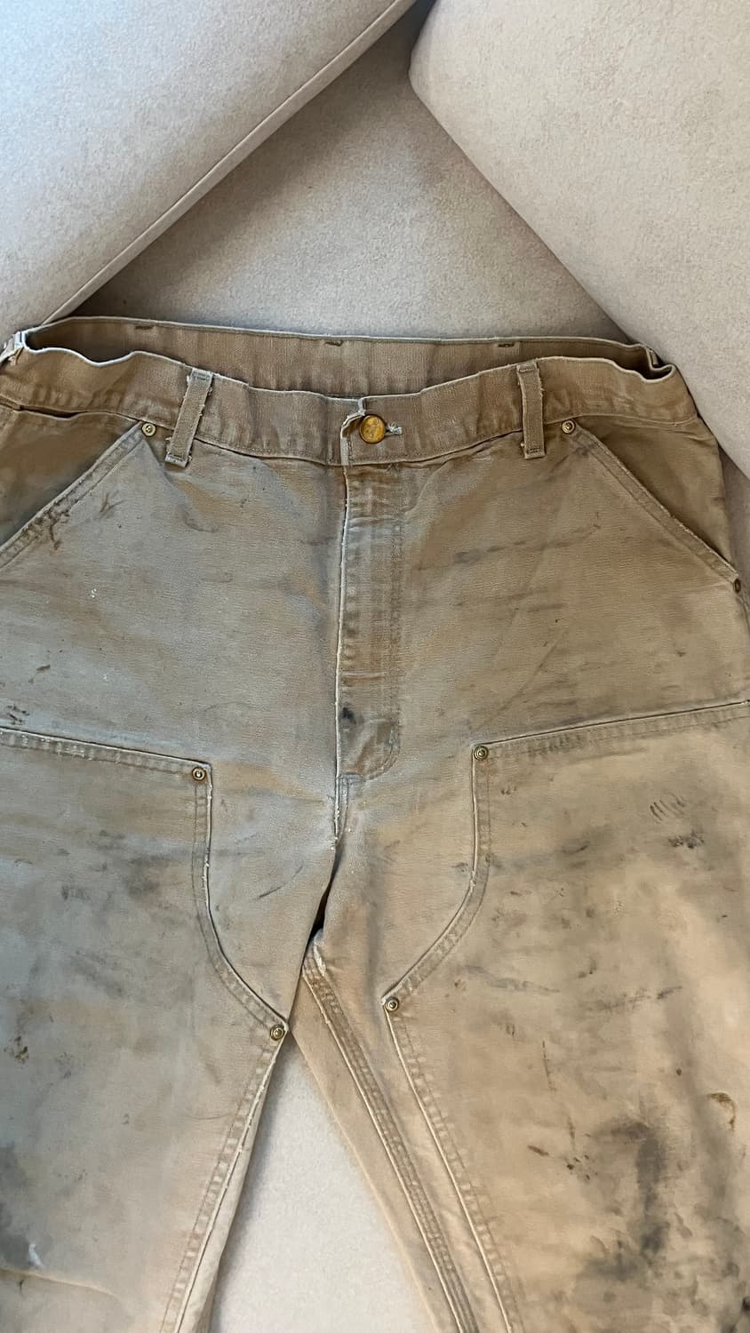 90s carhartt distressed fade double knee 상품이미지5