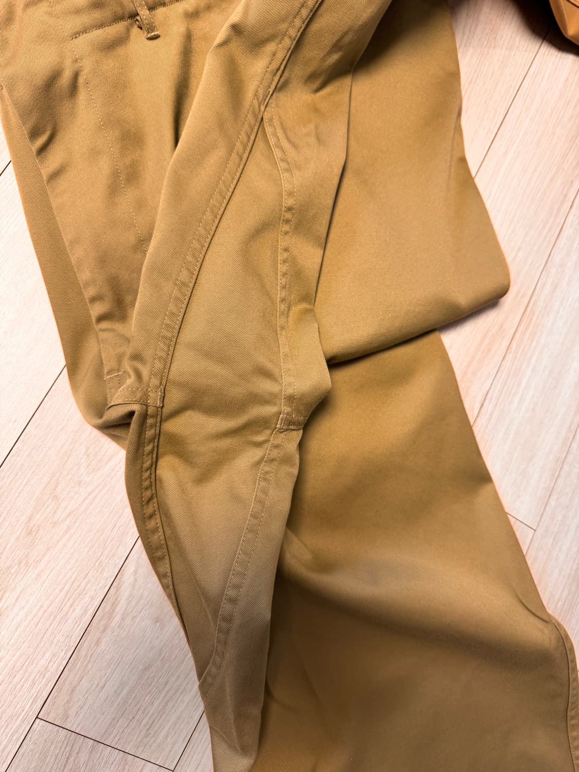 나나미카 와이드 치노 34 카키베이지 상품이미지8