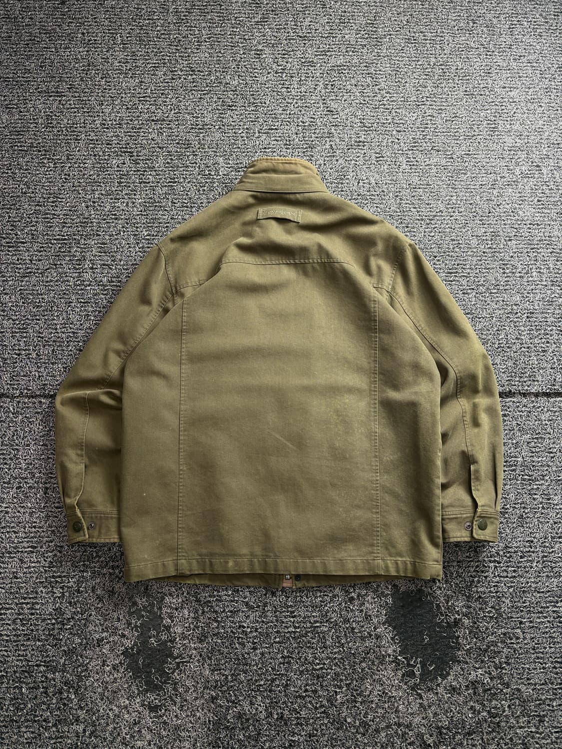90s YSL 입생로랑 아카이브 카키 코튼 블루종 자켓 3353 상품이미지5