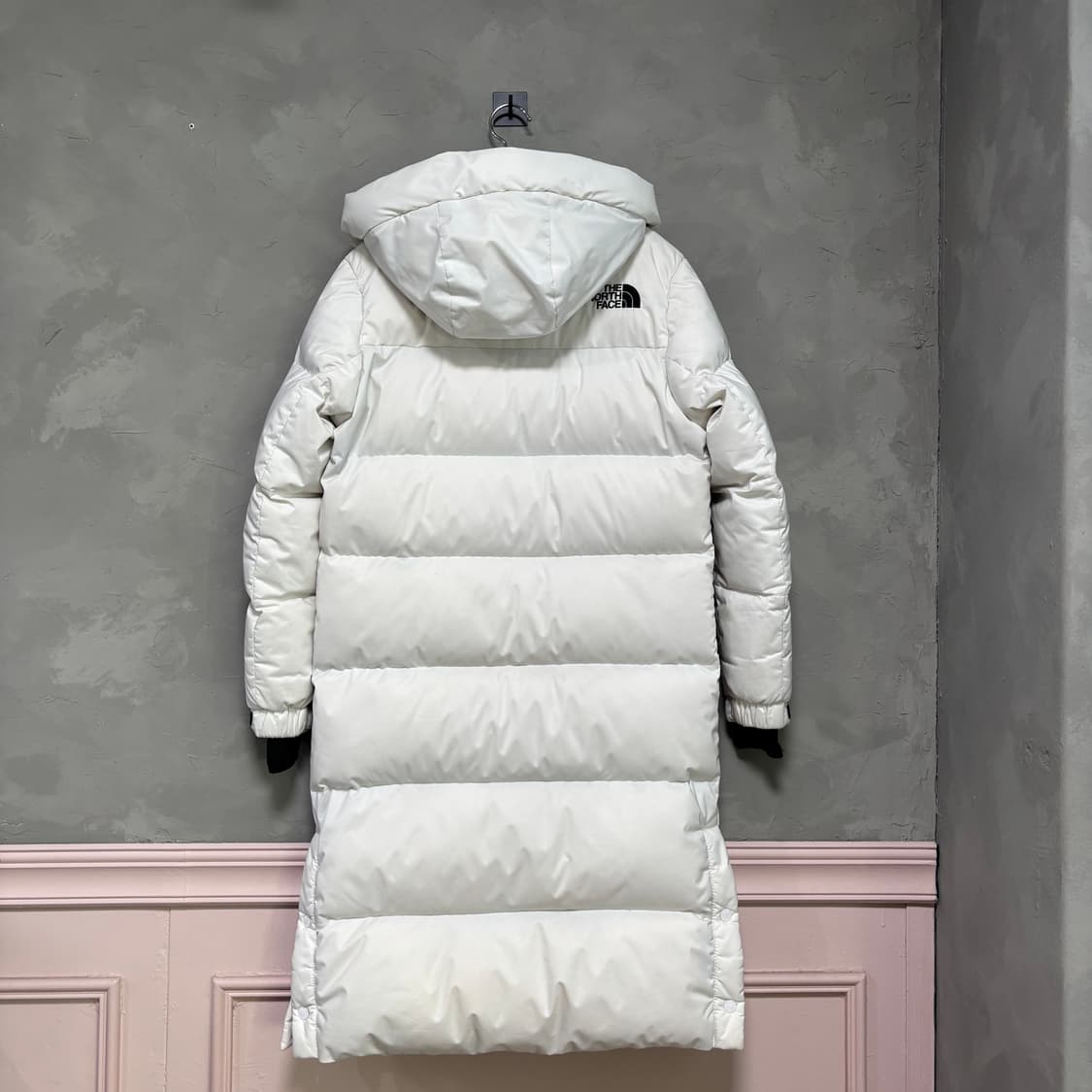 노스페이스 구스다운 롱패딩 화이트 상품이미지4