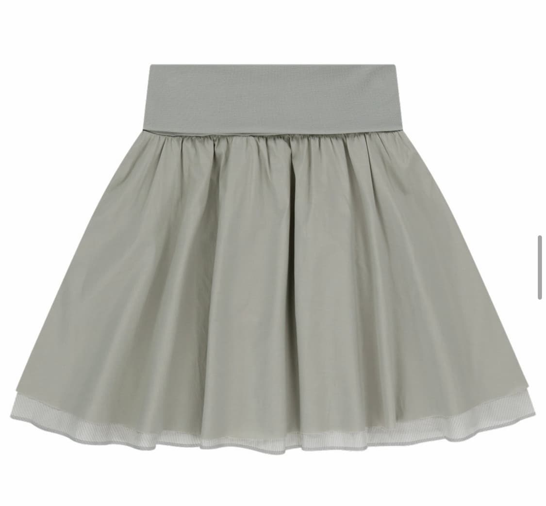 코이세이오 더블 셔링 스커트 그레이 상품이미지2