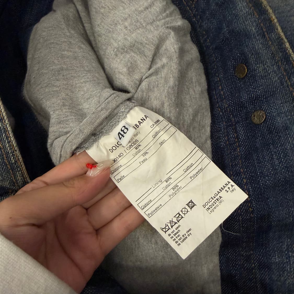 [ 정품/48 ] 돌체앤가바나 코듀로이 데님 트러커 자켓 상품이미지6