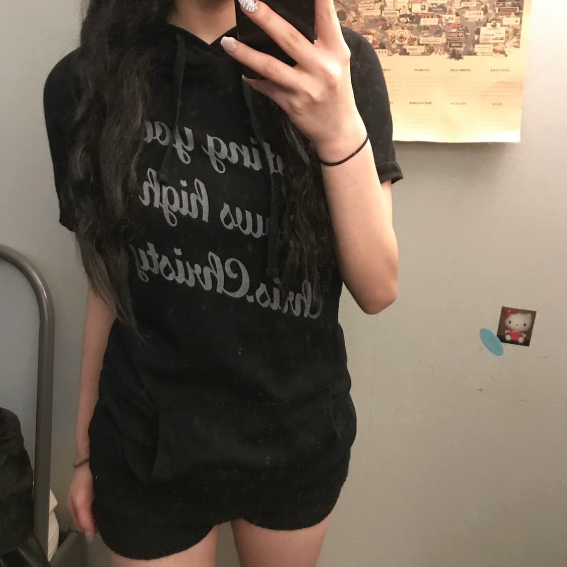 ChrisChristy 크리스크리스티 고스펑크 반팔후드 상품이미지1