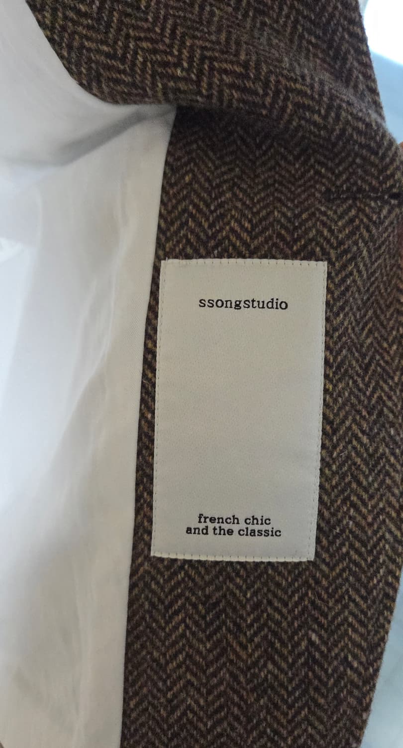 쏭스튜디오 헤링본 울 자켓 상품이미지7