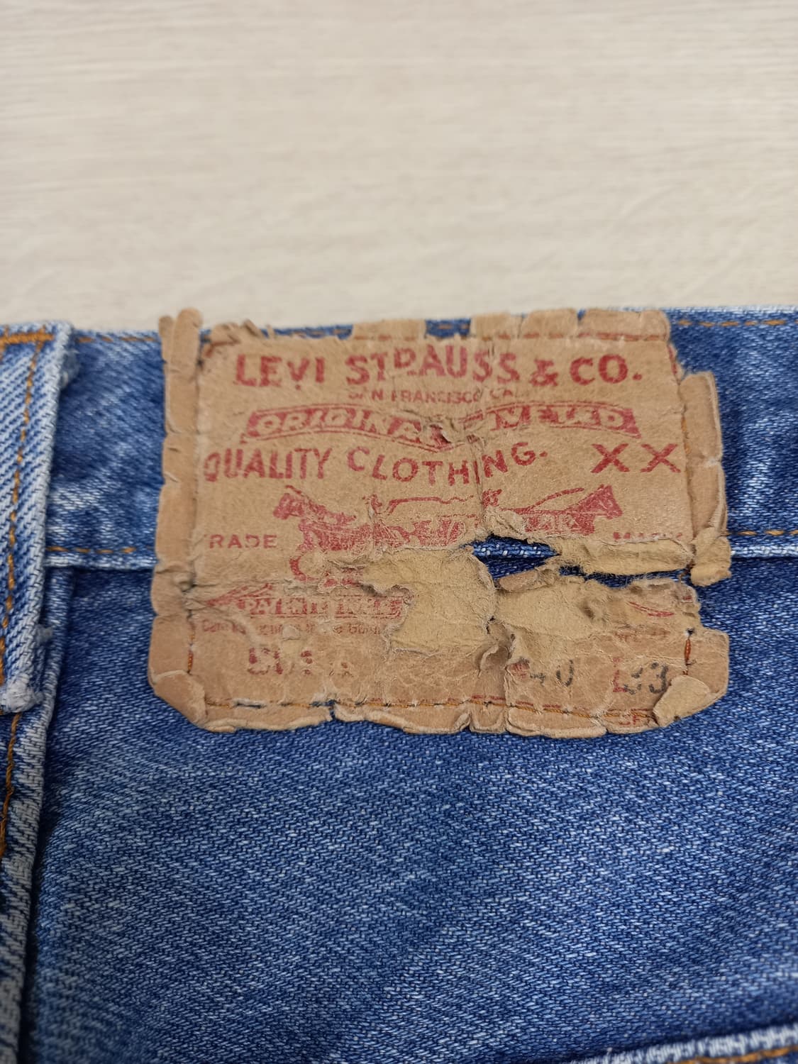 35 90's 리바이스501 USA RedPont 일자진 35-228 상품이미지5