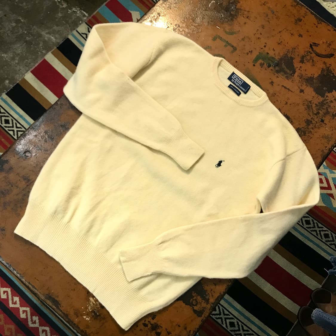 폴로랄프로렌 아이보리 램스 울 니트 남성 102 여성 프리사이즈 상품이미지2