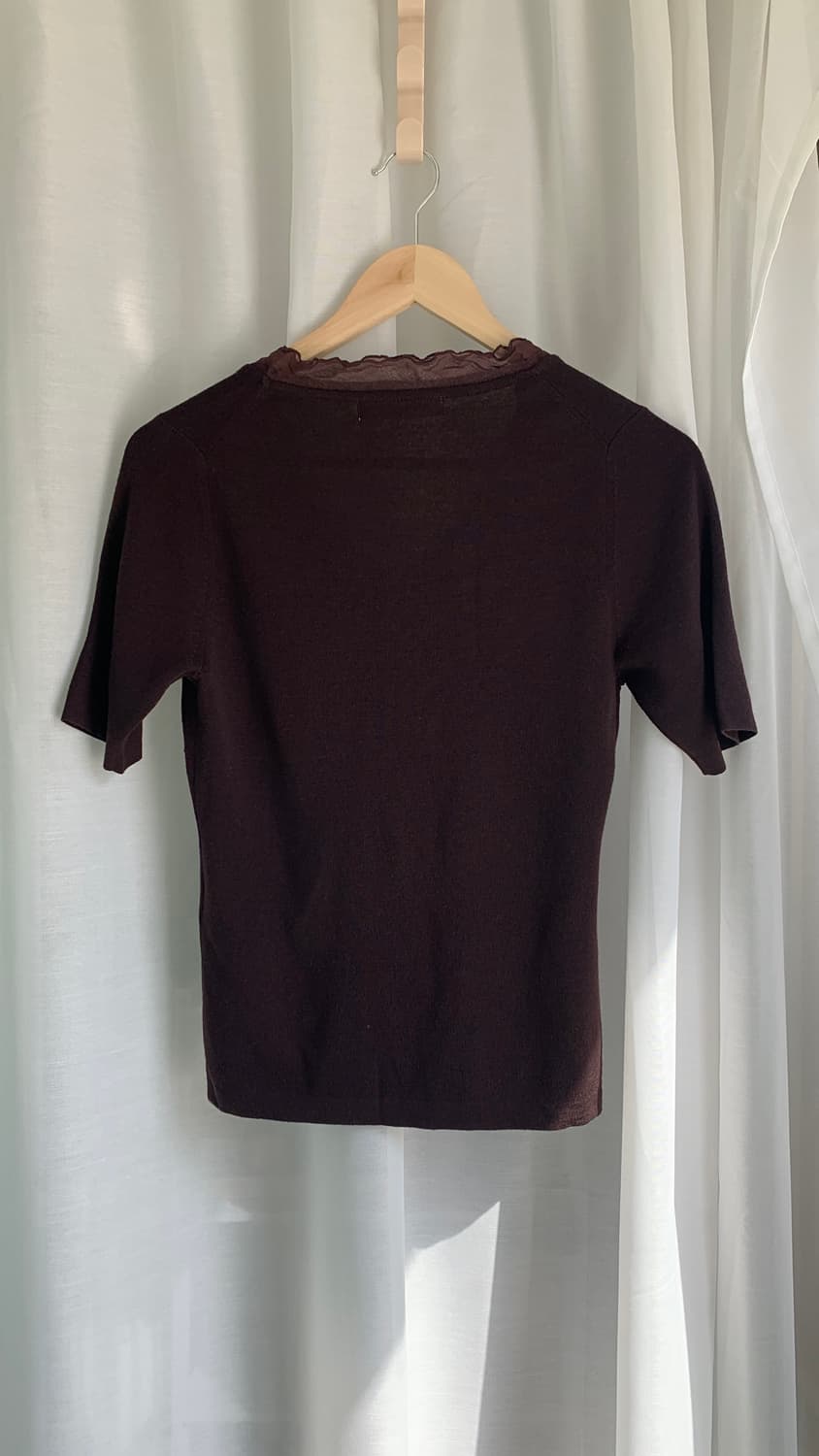 Hiroko Koshino lace frill half shirts 상품이미지4