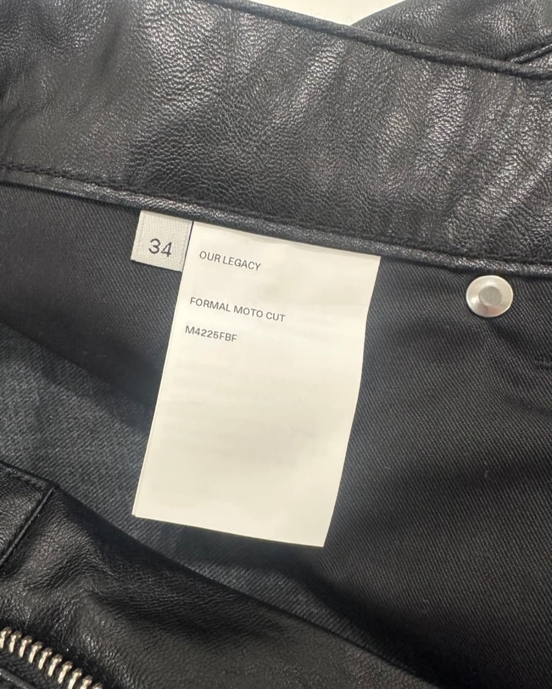 아워레가시 포멀 모터 컷 페이크 레더 팬츠 상품이미지4