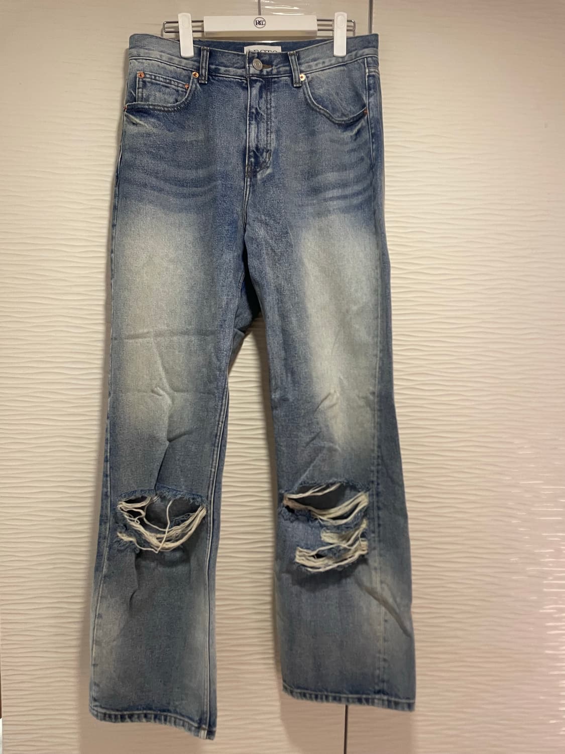 [S] 렉토 디스진 디스트로이드 데님 블루 상품이미지7
