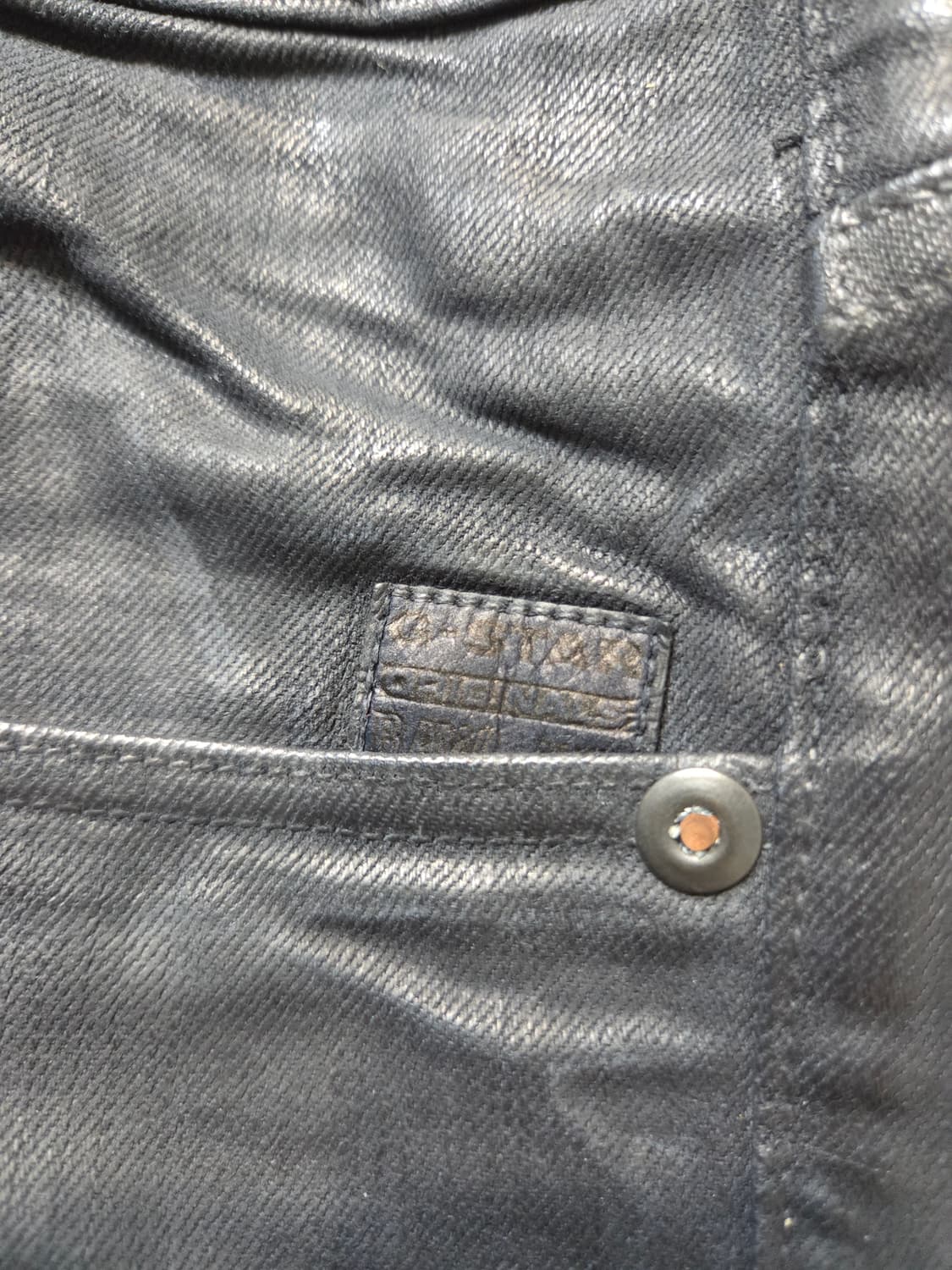 G-STAR블랙 코팅 데님 팬츠(W33/L32)택없음 상품이미지5