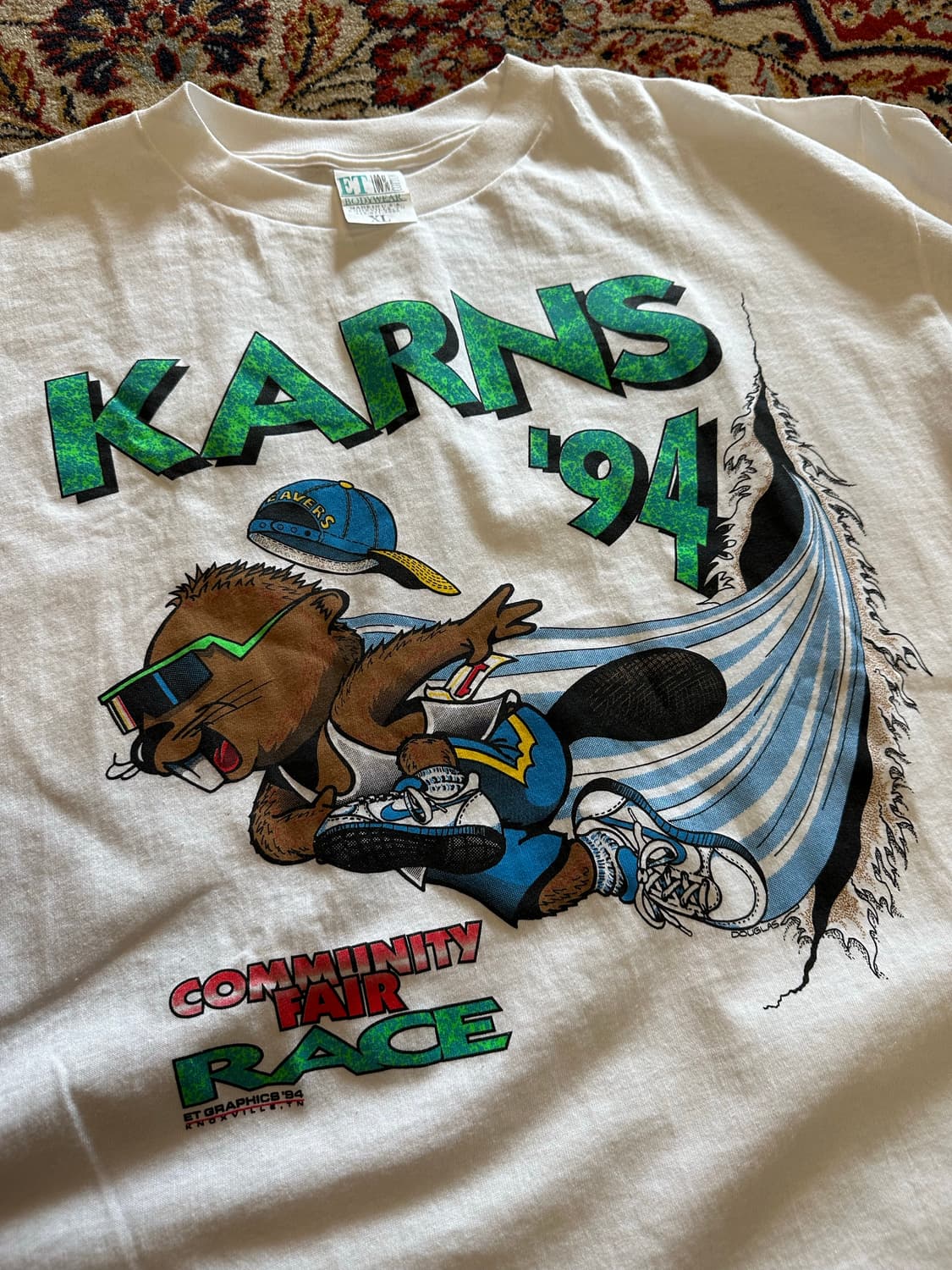 90s karns community fare race tee - XL 상품이미지1