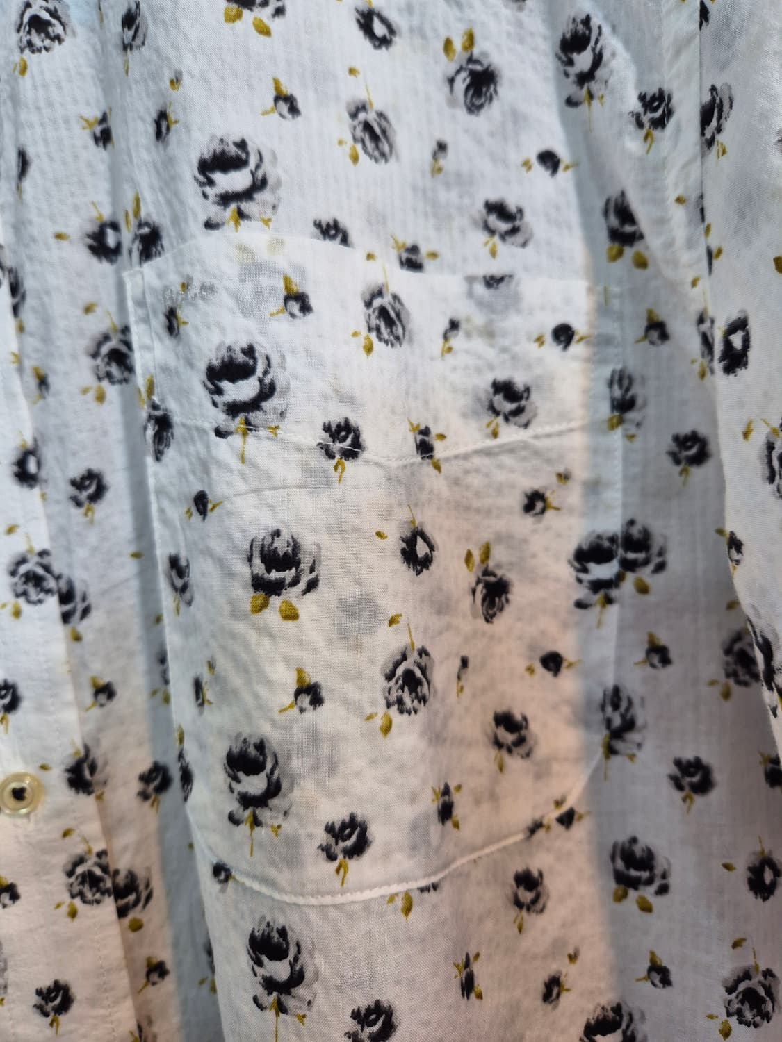 플라워 패턴 셔츠 L 새상품  상품이미지6