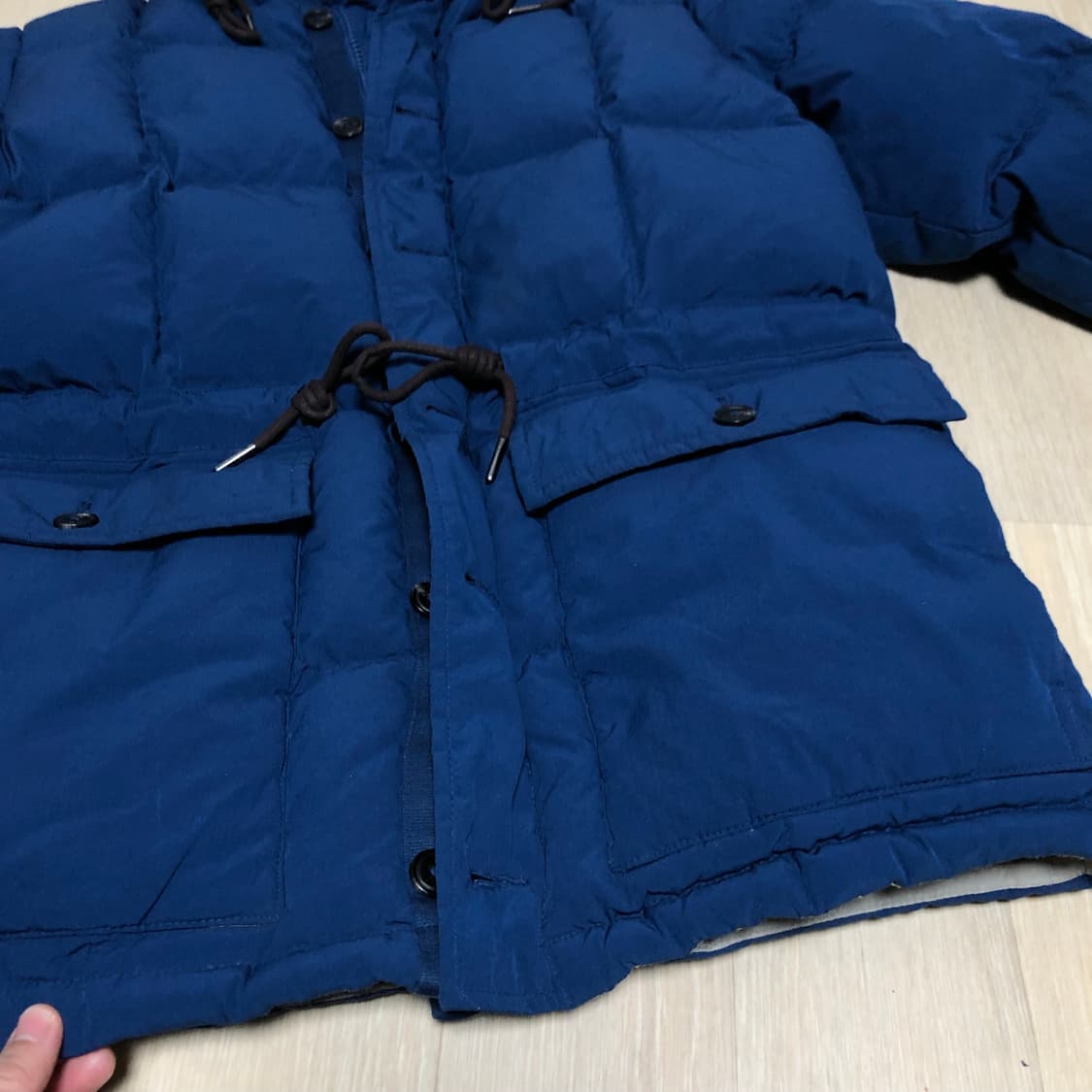 (M) 에디 바우어 EDDIE BAUER 카라코람 구스다운 패딩 파카 블 상품이미지2