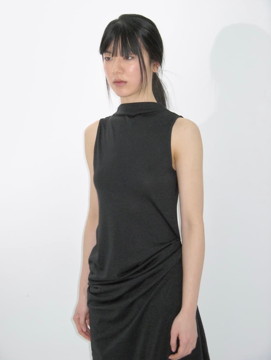 repos 리포스 셔링 슬리브리스 드레스 상품이미지2