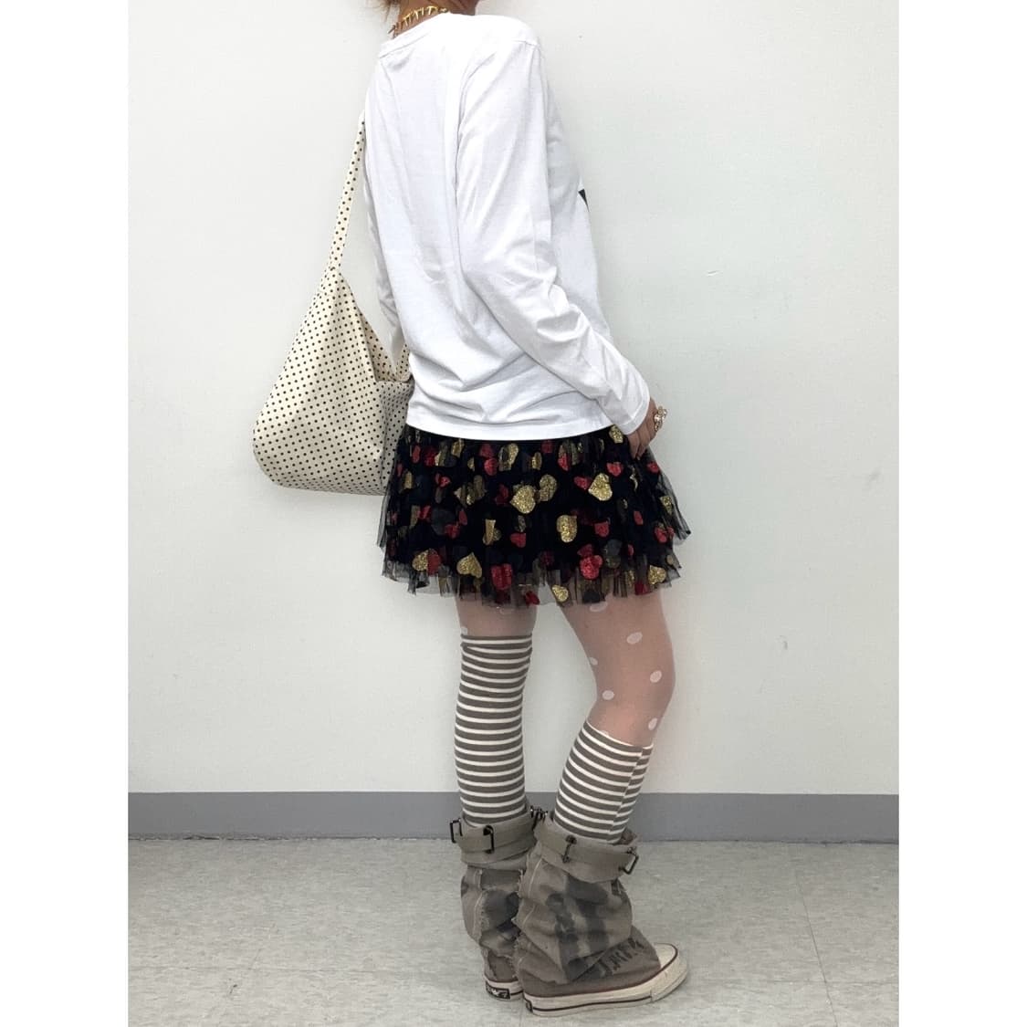 빈티지 키치 화이트 롱슬리브 상품이미지4