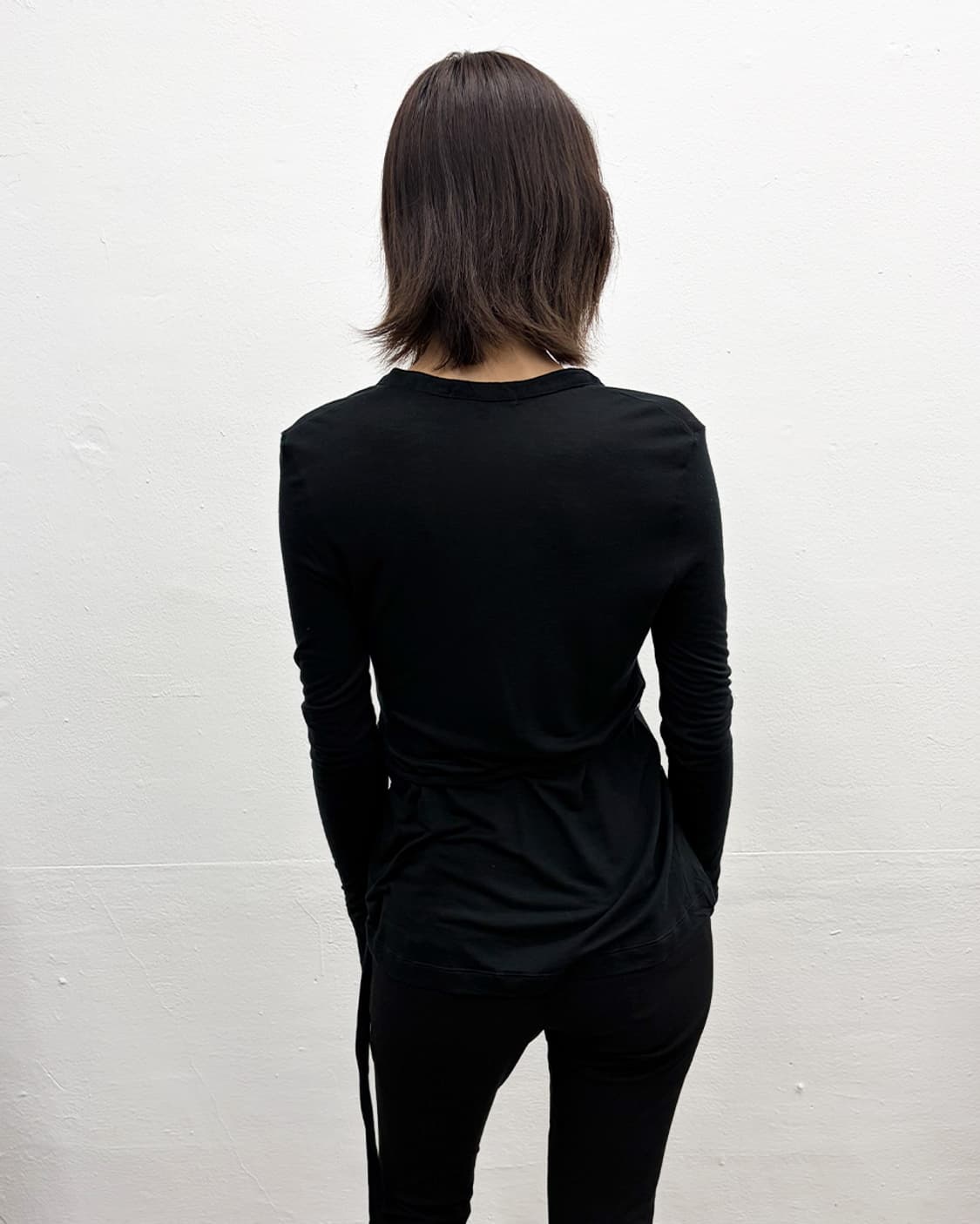 빈티지 브이넥 타이 저지 탑 상품이미지2