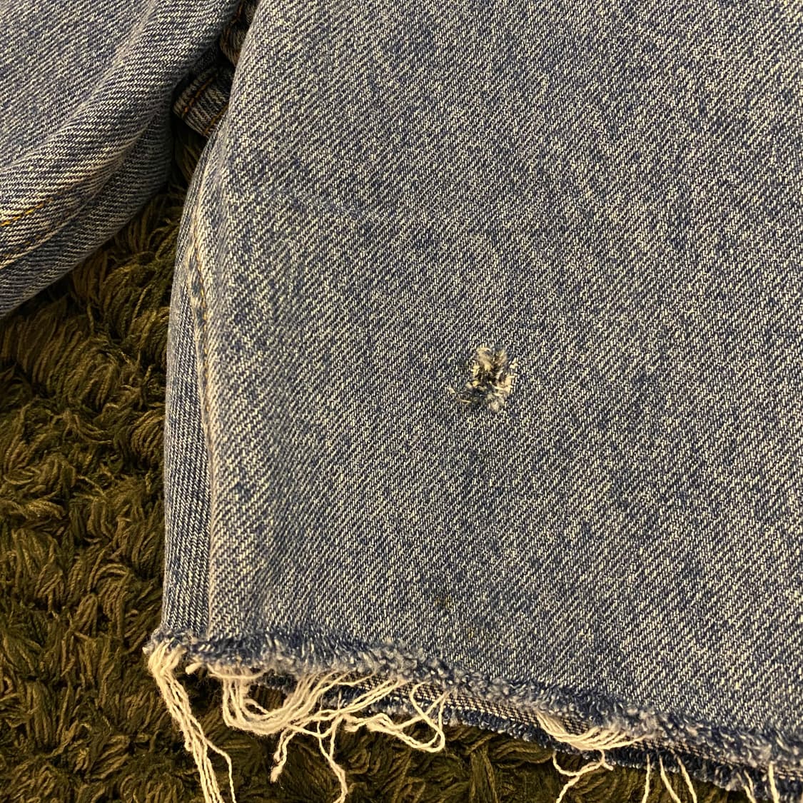 (29inch) 90s캘빈클라인 컷오프 데님 청 반바지 상품이미지10