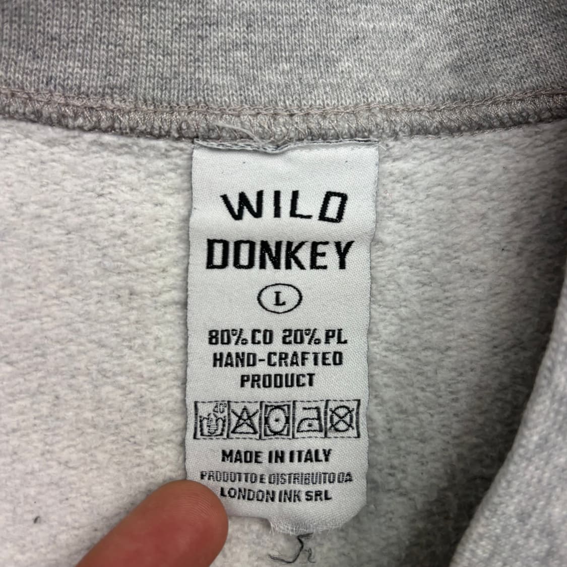 와일드동키 이글스 프린팅 그레이 스웻셔츠 L 상품이미지7