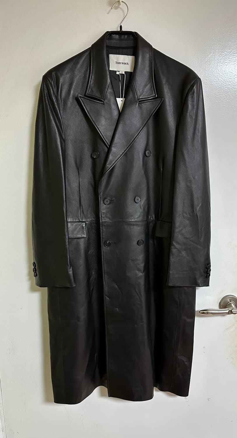 (M)토니웩 레더 더블코트 상품이미지3