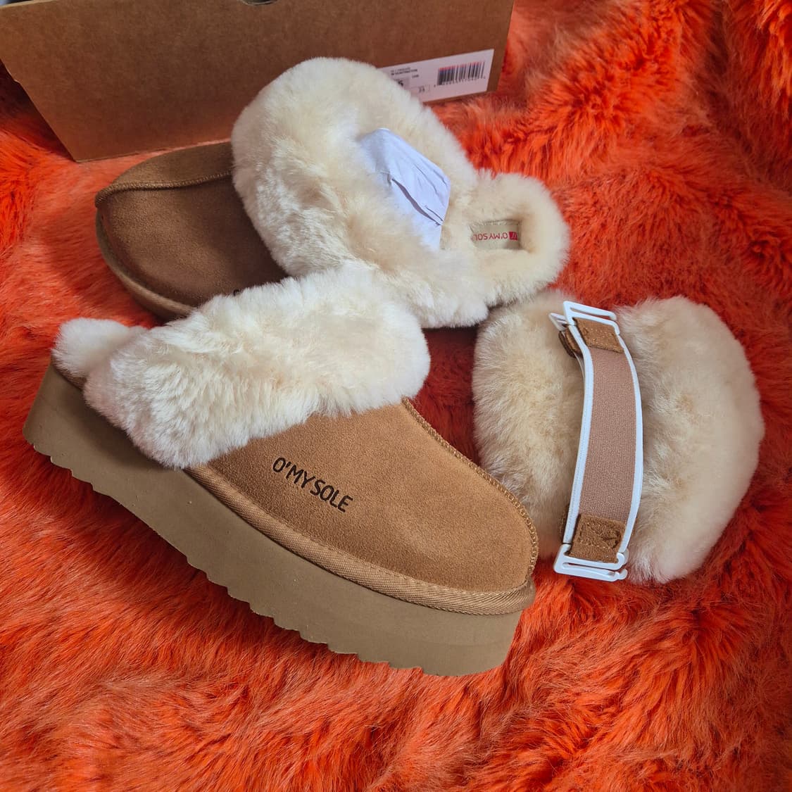 O'MYSOLE 오마이솔 어그 슬리퍼 230 새상품 상품이미지2