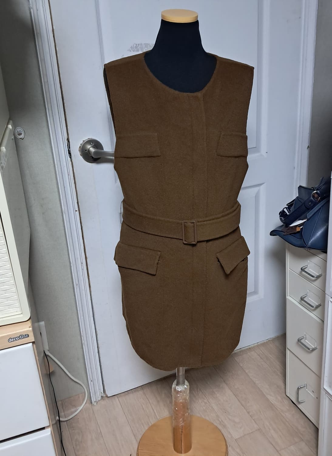 오브제 강지영 모, 앙고라 베스트 조끼 55~날씬66 상품이미지1