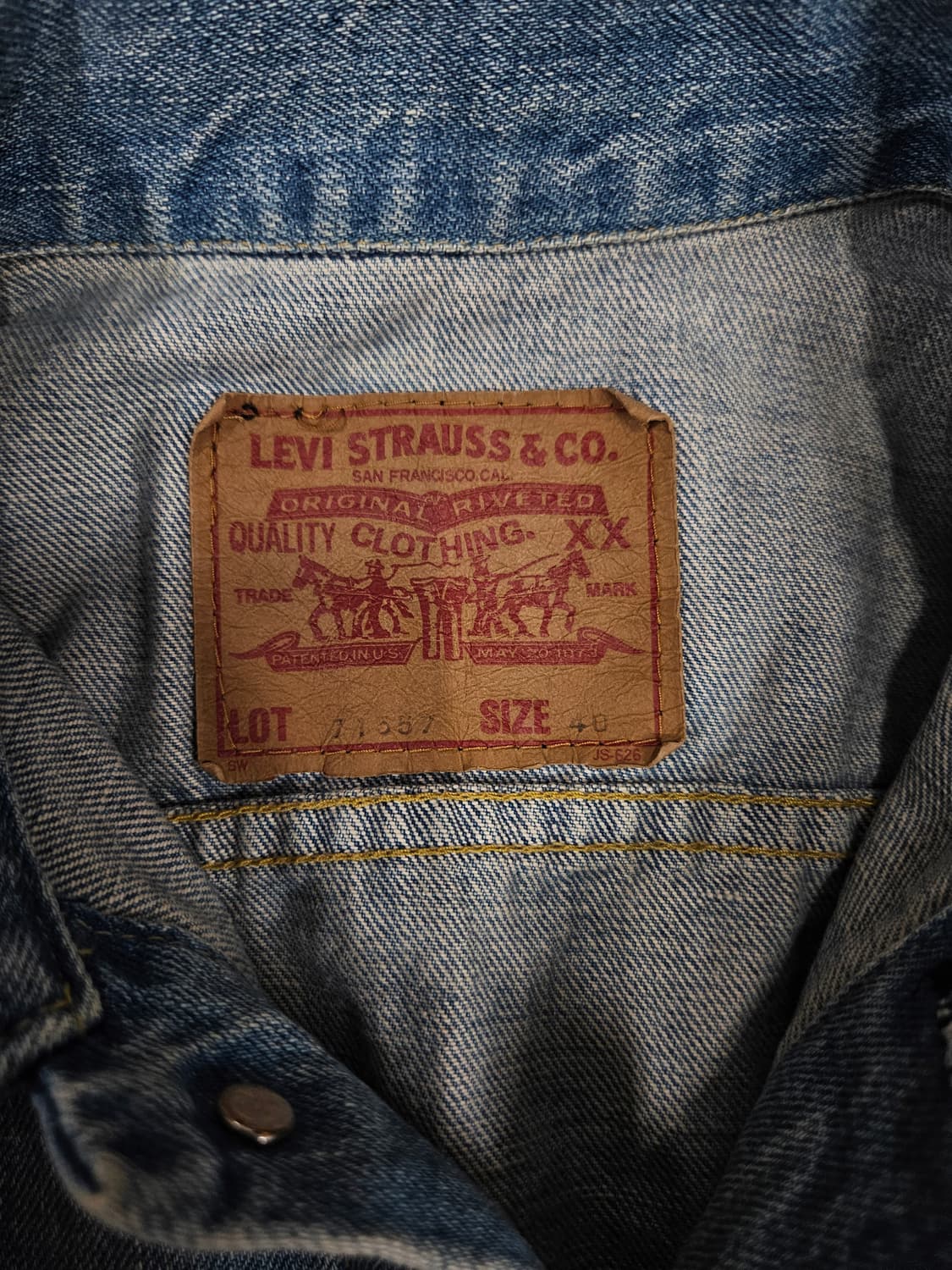 리바이스 71557 JPN 90s 3세대 데님 자켓 상품이미지2