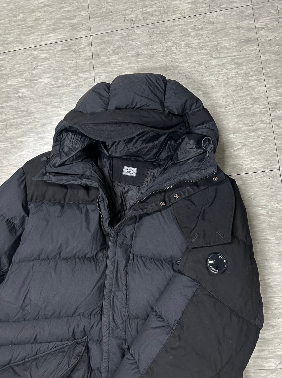 C.P.컴퍼니 블랙 덕다운 패딩 점퍼 110 상품이미지3