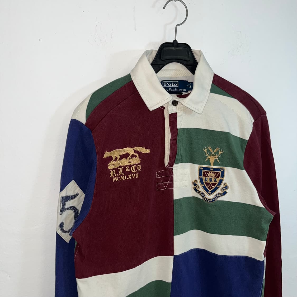 Polo 90s Pennant Hunting Logo Rugby tee 상품이미지5